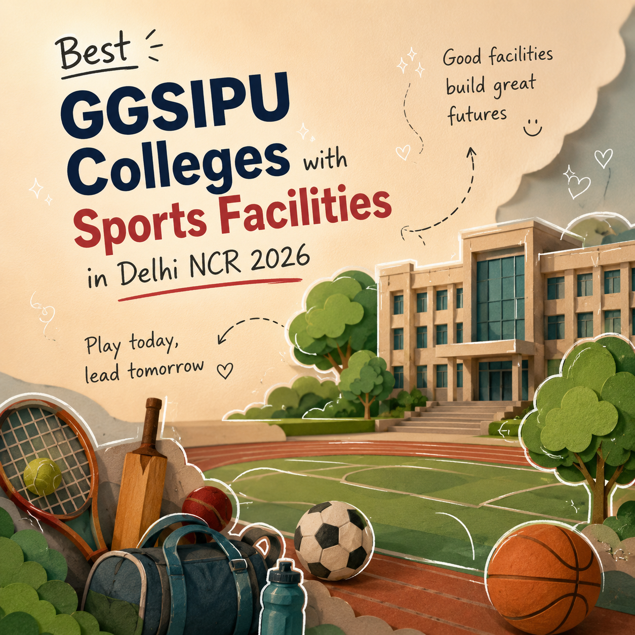 Best GGSIPU Colleges with Sports Facilities in Delhi NCR 2026